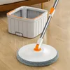 Spin Mop Water Sdentation 360 Очистка с ковшом микрофибсовой ткань без вручную полы плавающие домохозяйки 240418