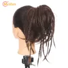 Chignon Chignon Meifan Synthetic bandy Braid Chignon Rubber Bail Cabelo natural Fake Hair Bun Clipe Curly Scrunchie in Hair Tails