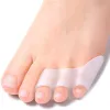 Treatment 2pcs Three hole Little Toe Separator Overlapping Toes Bunion Blister Pain Relief Toe Straightener Protector Foot Care Tool