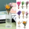 Decoratieve bloemen 8-delige mini gedroogde bloemenboeket natuurlijke hars epoxy kaars voor plakboek diy kunst make-up decoratie creatieve hobby