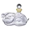 Glass Novelty Pig Shaped Whisky Decanter 1000ml Leads Free for Home Dining Liquor Bourbon Rum Tequila Tools Gifts Men 240420