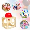 Decorazione per feste da 30 cm a palloncini in legno Sizer Balloons Cube Box Misurazione per il compleanno Baloons Arch Ghirlande Fare Ballon Strumento