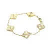 High quality bracelet gift online sales High Fashion Sterling Silver Classic Clover Flower Braceletwith common vanley