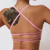 BRAS Cross Trening Top Backless Gym Tank Top Seksowna piękno Back Bra Bra dla kobiet joga