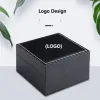 Gevallen Laser Printing Logo PU Leather Flip Plastic Embryo Watch Box Net Red Watch Box Grote hoeveelheden Groothandel opbergdoos Organisator