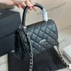 Mangueira de luxo feminino Hanking Bolsa Bolsas Bolsas Correntes de Correia Crossbody ombro Mini Diamond Lattice Burse Vanity 19x12cm