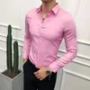 Men's Casual Shirts Chemise Homme Plus Size 7XL 6XL 5XL Business Formal Wear Men Clothing 2024 Dress Slim Fit Tuxedo Office Blouses