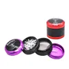 Wee Grinder 4Layers 53mm Multicolor Metal Rökning Herb Malare Luft Craft Aluminium Spices Crusher Cigarett Miller Tobacco Herbal Grinder Wholesale Bong Bong