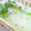 Kuddar 5st baby sängkläder set nyfödd ren bomullsäng omkrets madrass kudd kit spädbarn tecknad mönster spjälsäng omgivning staket staket
