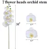 Faux Floral Greenery Artificial Orchid Bulk Real Touch Large Latex Orchid Fake Phalaenopsis Flower Home Wedding Decoration T240422