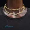 Hight Quality Hip Hop Men Rapper Rock Ice Out 925 Silver 6mm Width 5a Cz Cuban Link Chain