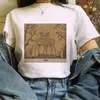 Dames t-shirt mode tarot kat vrouwen print t-shirts vrouwelijke cartoon tops tees kawaii dames grafisch t shirt schattig t-shirt casual tee shirt tees 240423