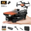 Drones 4K Professional HD 4K 1080p Hauteur de caméra Hold RC RC Pliable Quadcopter Dron Gift Toys New OrangeBlack E88 Pro Mini Drone