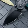 Spoke 1313 Pocket Knife 420 Rostfritt stålhandtag med Blackwash Coatin Blade Camping Folding Knife
