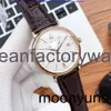 orologio meccanico Iwcity orologio funzionale in pelle da uomo 40 mm adatto per orologi pilota di grandi dimensioni con il polso di bertori di moda portoghese luminosa 2p supe 7h1n
