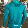 Herrenjacken Modemarke Herren Kapuze -Sweatshirt Herren Sweatshirt Solid Color Cooded Top Running Jacket Herumnl2404