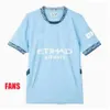 24 25 Soccer Jersey Haaland de Bruyne Phillips mans städer Grealish Sterling Ferran Mahrez Foden 2024 2025 Fotbollskjorta uniformer Men barnpaket