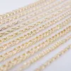 Mens Golden Chain Cuban Chain Mens Fashion Jewelry 18-24 Link Chain