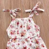 One-Pieces Wholesale Newborn Infant Baby Girl Floral Print Romper Sleeveless Jumpsuit One Piece Outfits Sunsuit Toddler Girl Summer Clothes