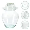 Storage Bottles Glass Pickle Jar Container Home Sealed With Airtight Lid Kitchen Restaurant