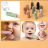 20pcs 베이비 칫솔 어린이 무료 부드러운 손가락 어린이 치아는 어린이 치아를위한 실리콘 브러시 구강 관리 청소 240415