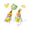 Creative Voice Family, Who understands? Crying Banana Cat Plush Doll Keychain, internet celebrity trendy bag decoration