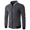 Herrenjacken Frühlings- und Herbst -Outdoor -Mode Freizeittourismus Sport Slim Fit Baseball Boutique Reißverschluss Casual Long Sleved