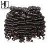 Weaves 7A Virgin Hair Peruvian Loose Deep Weave Bundles Natural Wave 100% Human Hair Wholesale Natural Color Thick Hair Double Drawn