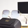 Luksusowe damskie okulary przeciwsłoneczne marka mody męska projektant okularów przeciwsłonecznych metalowa srebrna ramka Kobieta słoneczne okular