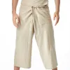 Pants New Summer Daily Thai Fisherman Linen Pants Men's Women's Loose Yoga Pirate Harem Pants Baggy Hosen Homewear QuickDry Trousers