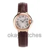 Displos que trabalham com relógios automáticos Carter serve detecção nova série de balões azuis 18k Rose Gold Womens Watch w 6 9 0 2 5