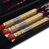 Darts Cuesoul 3pcs Colorful Soft Tip Darts Set with Golden 16 Grams Barrels, Red Aluminium Dart Shafts for Dardos Electronico