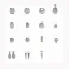 uroki puste (bez logo) Zwykłe tagi polerowania stalowy kolor stalowy etykiety biżuterii akcesoria osobowość Kunafir