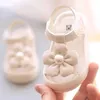 Sandals Girls Sandals Girls New Summer Princess Baotou Non Slip Childrens Shoes Baby Shoes Soft Sole Prewalker Kids Sandals Utune 240423