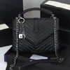 Ontwerper Handtassen Zakken Echte lederen handtas ketting sloten messenger tas luxe portemonnee crossbody schouder dames dame messenger winkelen body body portemonnee