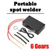 Tillbehör Portabla 6 växlar Justerbar mini DIY Spot Welding Machine för 18650 Batteris Svets Tool Kit Spot Welding Machine Welder