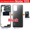 Frames Original Battery Cover Rear Door Housing For Xiaomi Redmi Note 10S 10 S Back Cover with Middle Frame + Camera Lens Replacement