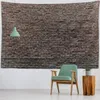 Tapisserier Vintage Stone Wall Printing Tapestry Home Decoration Bakgrund Tyg hängande filt vardagsrumsstudio