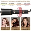 Lisseurs Auto Electric Rotating Curling Hair Fer, avec 1 "Fer Courling Large Slot Adjustable 4 Température, Arrêt pour coiffure