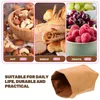 Sacs de rangement Fruit Kraft Paper Sac Rucksack Grocery for Food Bread Lunch Office Pouche