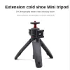 Tripés Mremote Mini MC35 Extend a comprimido Tripé com sapato frio para o microfone LED Video preenche o smartphone leve SLR Câmera tripé