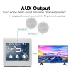 Amplificateur mini 3,5 pouces tactile tactile sans fil Bluetooth Smart Home System Music Player 2 chaînes FM Radio USB dans l'amplificateur mural