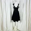 Party Dresses AnXin SH Black Flower Lace Short Evening Dress Vintage Sweetheart Zipper Sleeveless Little