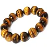 Tigri di pietra naturale da 8 mm in rilievo Bracciale Buddha Bracciale marrone Tiger Occhi Bracciale per uomini Donne Yoga Healing Braccialetti Gioielli 240423