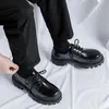 Casual Shoes Mat Fashion Up Oxfords Men Suit Formal Business Skórzanie włoskie wesele bankietowe