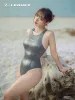 Pakken leohex 2023 sexy vrouwen badmode Japanse sexy high cut een stuk vrouwelijk bather baden zomerpak zwemmen