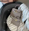 TOTES FEMMES MAIN SCHAG KY NOUVEAU SAG DE SECONDE GÉNÉRATION Éléphant Gray Premium Genue En cuir Bag Fomens Mini Texture Handheld Texture Crossbody Small Bag pour les femmes