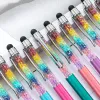 Pens 1050PCS Groothandel Creatieve kleurrijke Crystal Touch Pen Diamond Ballpoint Pens Stationery Baptist Festival Aangepast Logo -cadeau