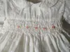 Fille robe bébé petites filles blanches en fâchée d'été 2024 Princesse Elegant broderie 3 4 5 6 7 ans Vêtements pour enfants