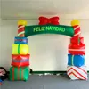 wholesale 3 m 10ft High Advertising Inflatables Arch With Strip and Blower For 2023 Christmas Stage Event Decoration